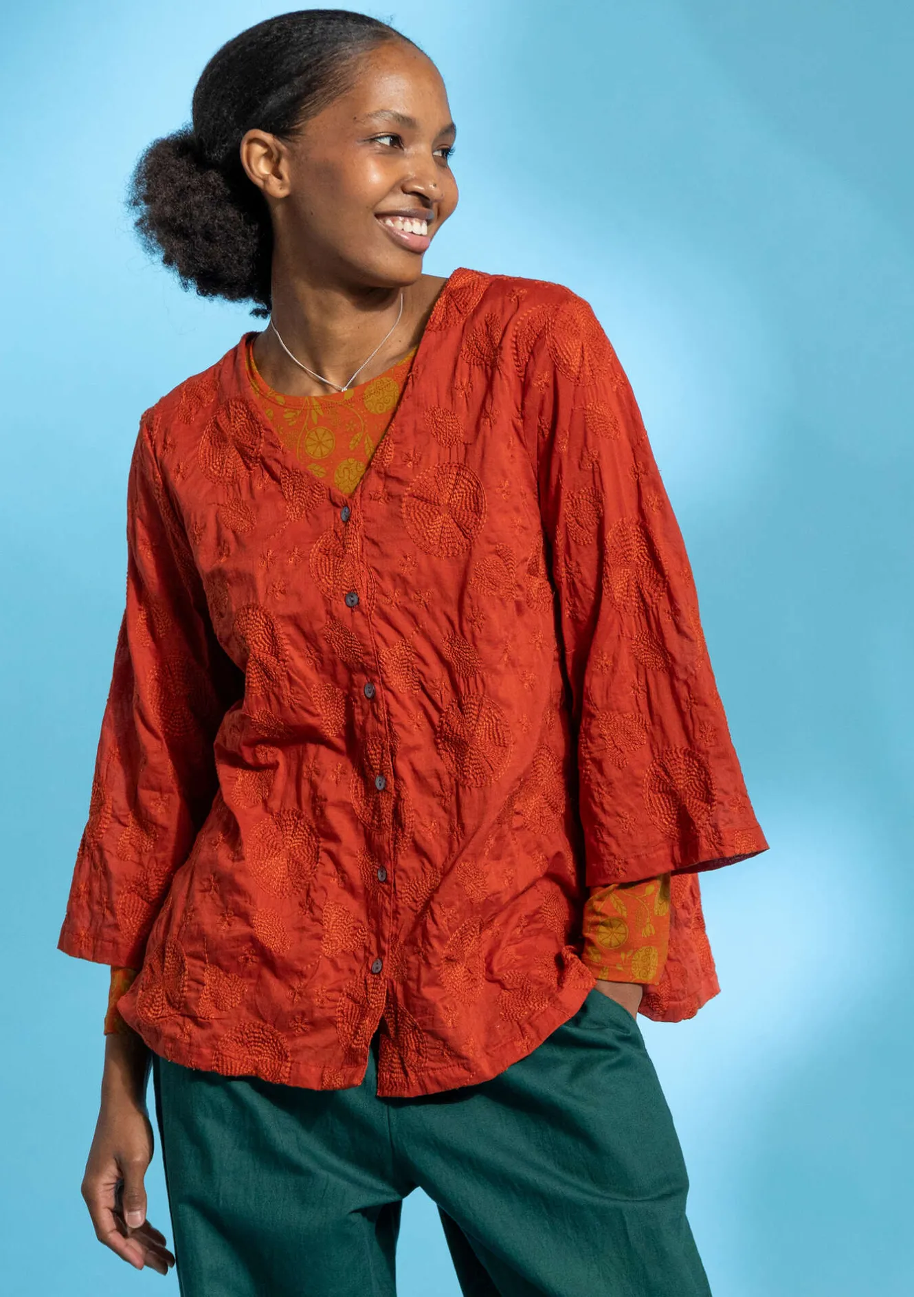 Gudrun Sjödén Blus "Clementine" i ekologisk bomull