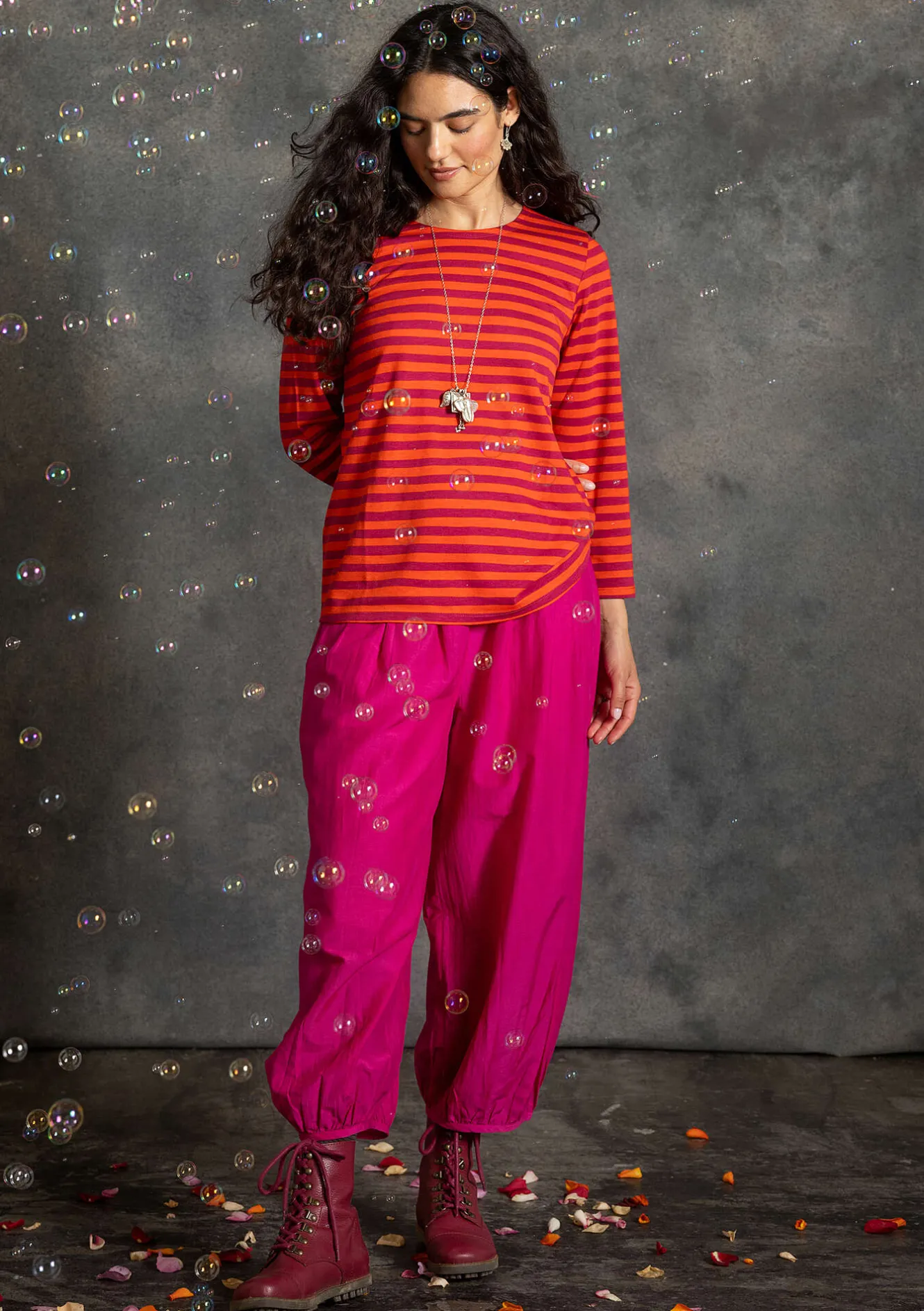 Gudrun Sjödén Byxa i bomull/siden