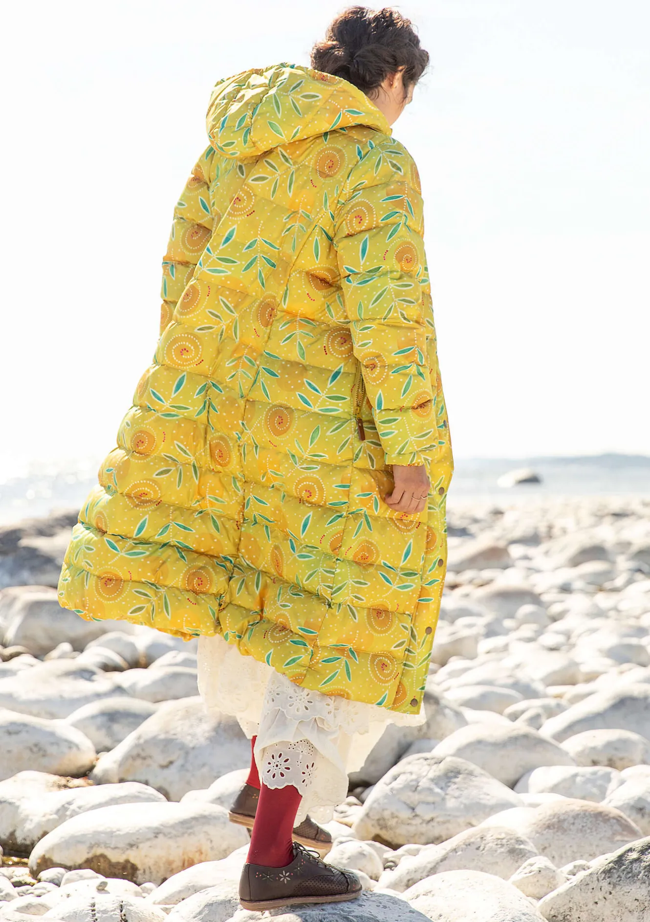 Gudrun Sjödén Dunkappa "Bhumika" återvunnen polyester/dun