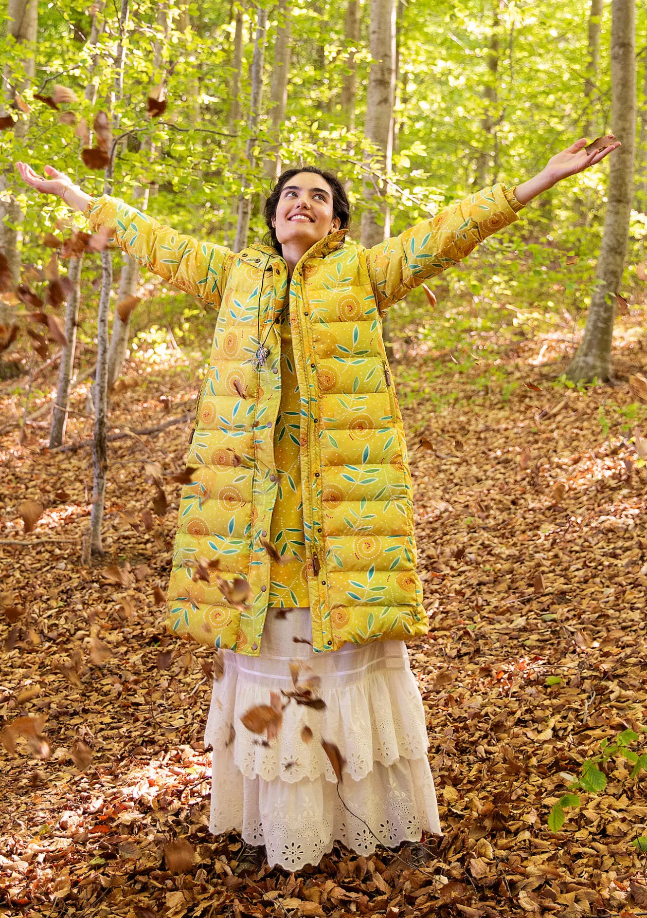 Gudrun Sjödén Dunkappa "Bhumika" återvunnen polyester/dun