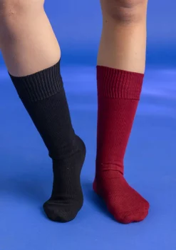 Gudrun Sjödén Enfärgad knästrumpa i ekologisk bomull