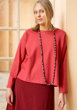 Gudrun Sjödén Enfärgad top i ekologisk bomull