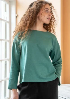 Gudrun Sjödén Enfärgad top i ekologisk bomull