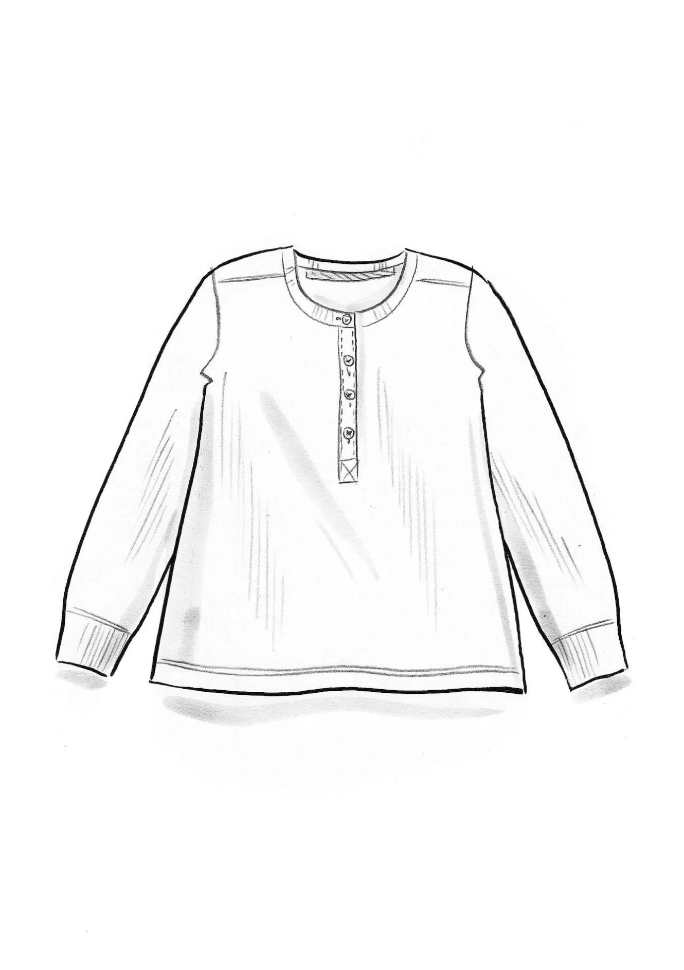 Gudrun Sjödén Farfarströja i ekologisk bomullsrib