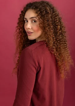 Gudrun Sjödén Farfarströja i ekologisk bomullsrib