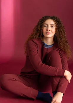 Gudrun Sjödén Farfarströja i ekologisk bomullsrib