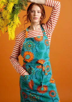 Gudrun Sjödén Förkläde "Sunflower" i ekologisk bomull/ lin
