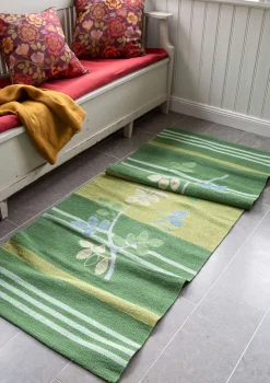 Gudrun Sjödén Gångmatta "Leaves" i ekologisk bomull