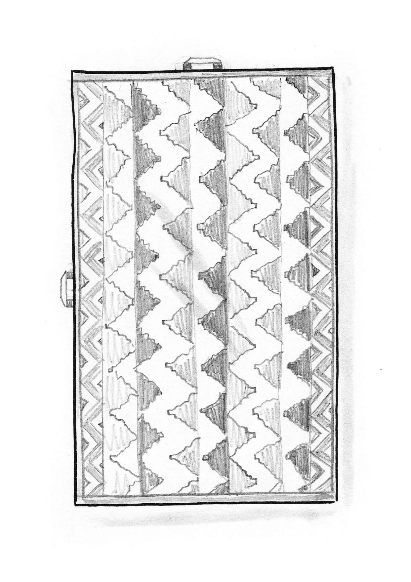 Gudrun Sjödén Handduk "Peaks" i ekologisk bomull