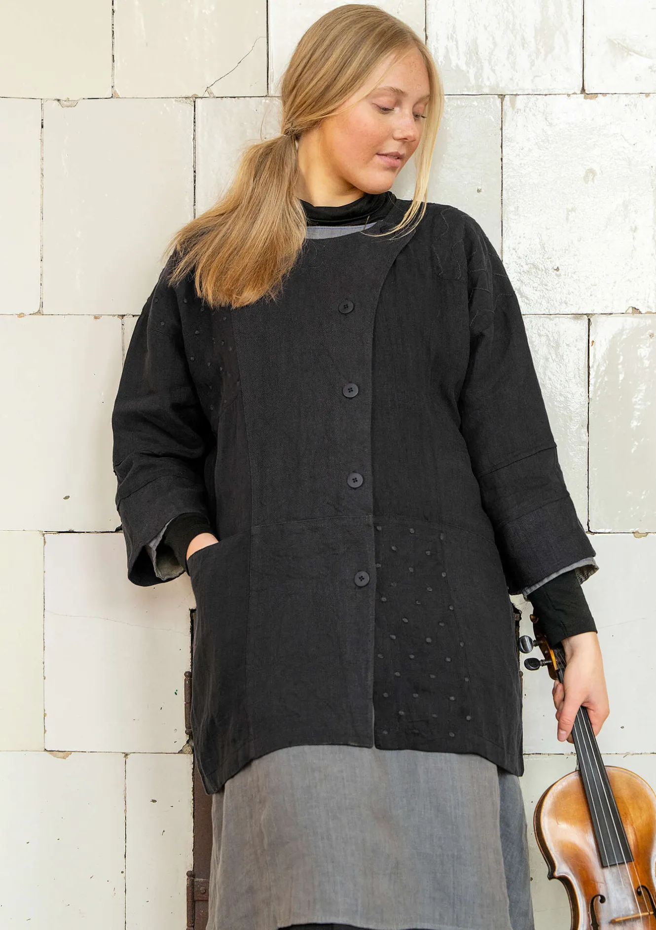 Gudrun Sjödén Innerjacka "Andante" i lin