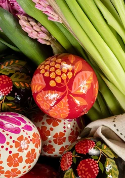 Gudrun Sjödén Julkula "Gnistra" i papier maché