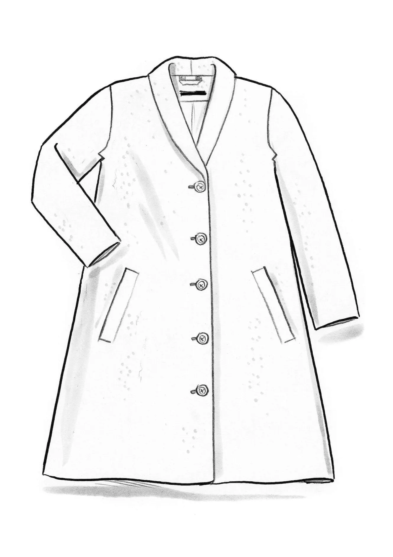 Gudrun Sjödén Kappa i ullblandning