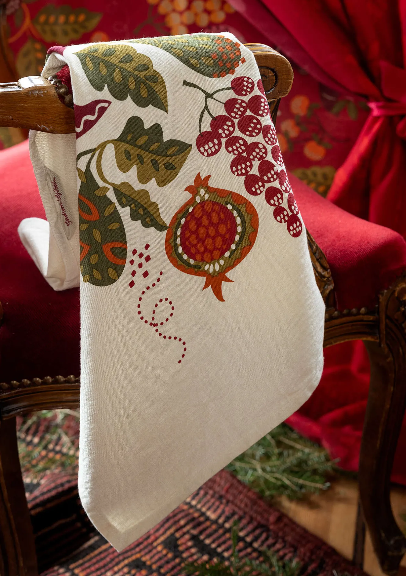 Gudrun Sjödén Kökshandduk "Fruits" i ekologisk bomull