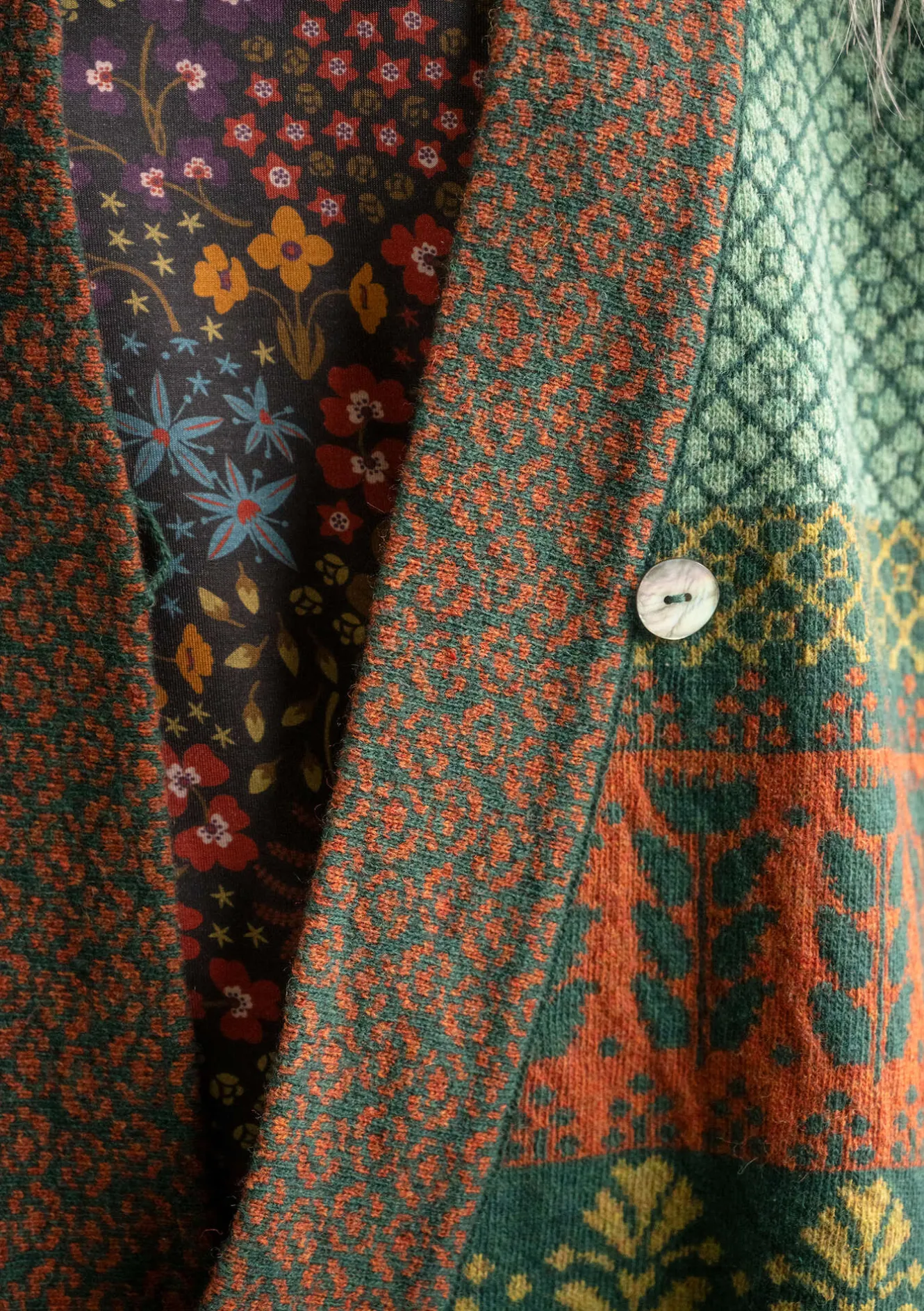 Gudrun Sjödén Kofta "Edda" i återvunnen ullmix