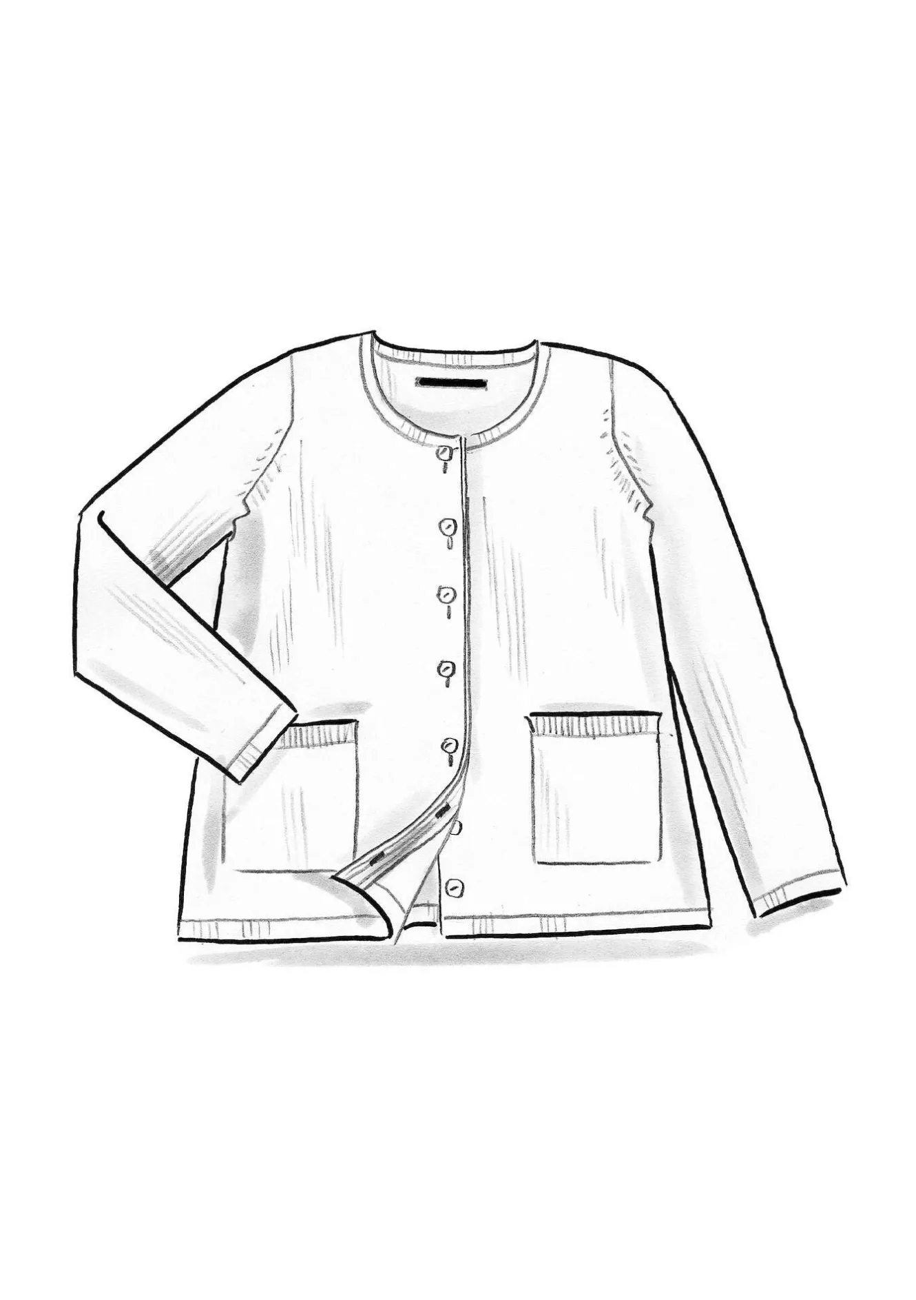 Gudrun Sjödén Kofta i ekologisk/återvunnen bomull