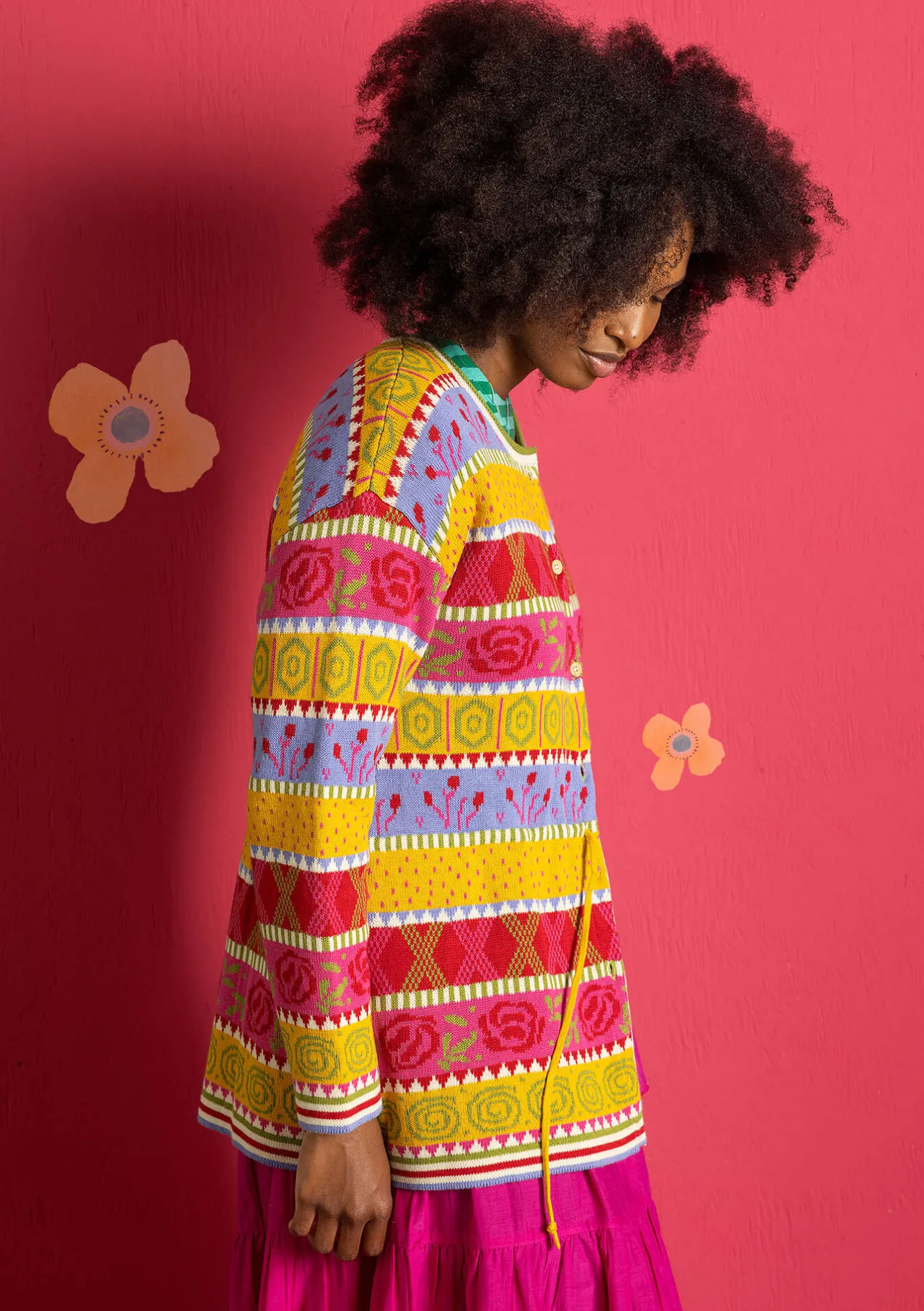 Gudrun Sjödén Kofta "Klara" i ekologisk/återvunnen bomull