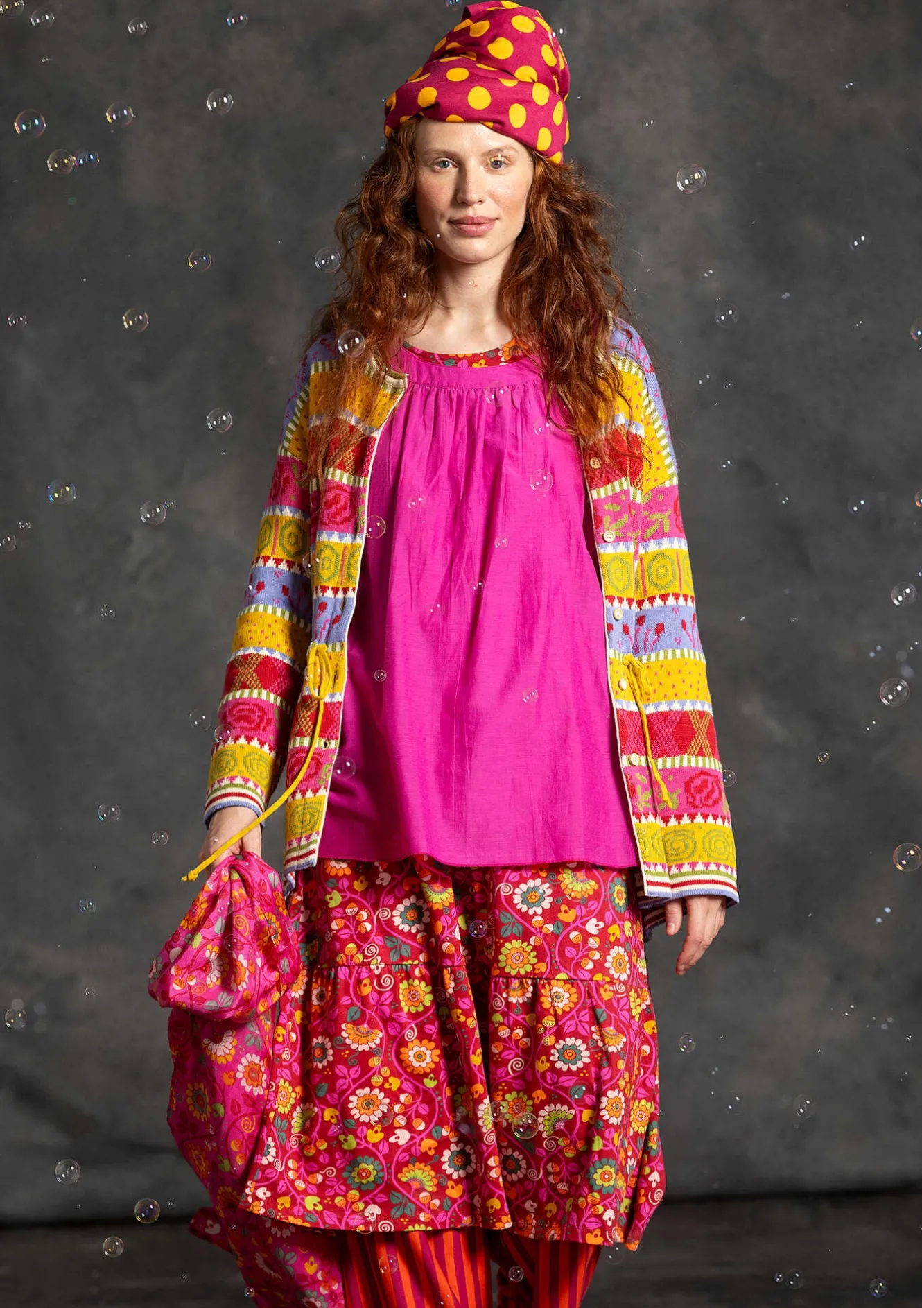 Gudrun Sjödén Kofta "Klara" i ekologisk/återvunnen bomull