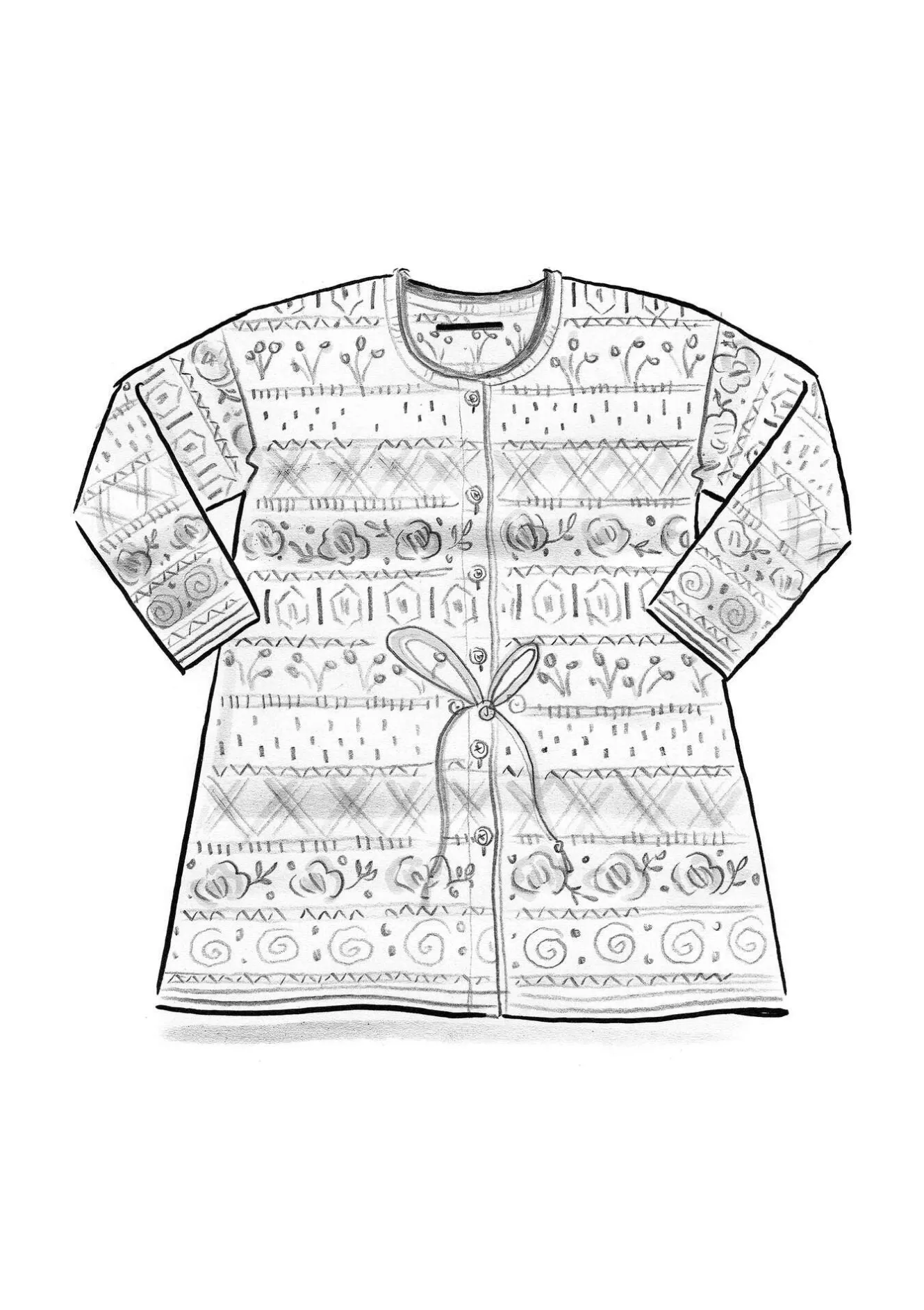 Gudrun Sjödén Kofta "Klara" i ekologisk/återvunnen bomull