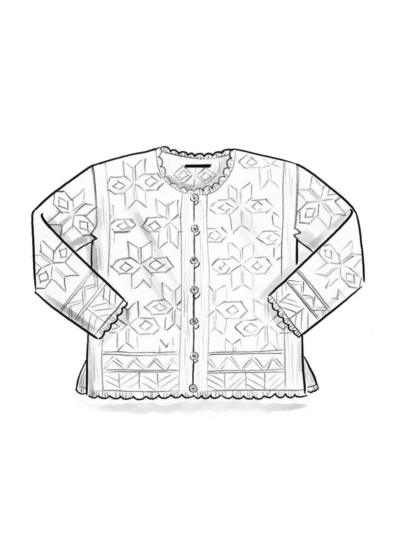 Gudrun Sjödén Kofta "Nova" i lammull