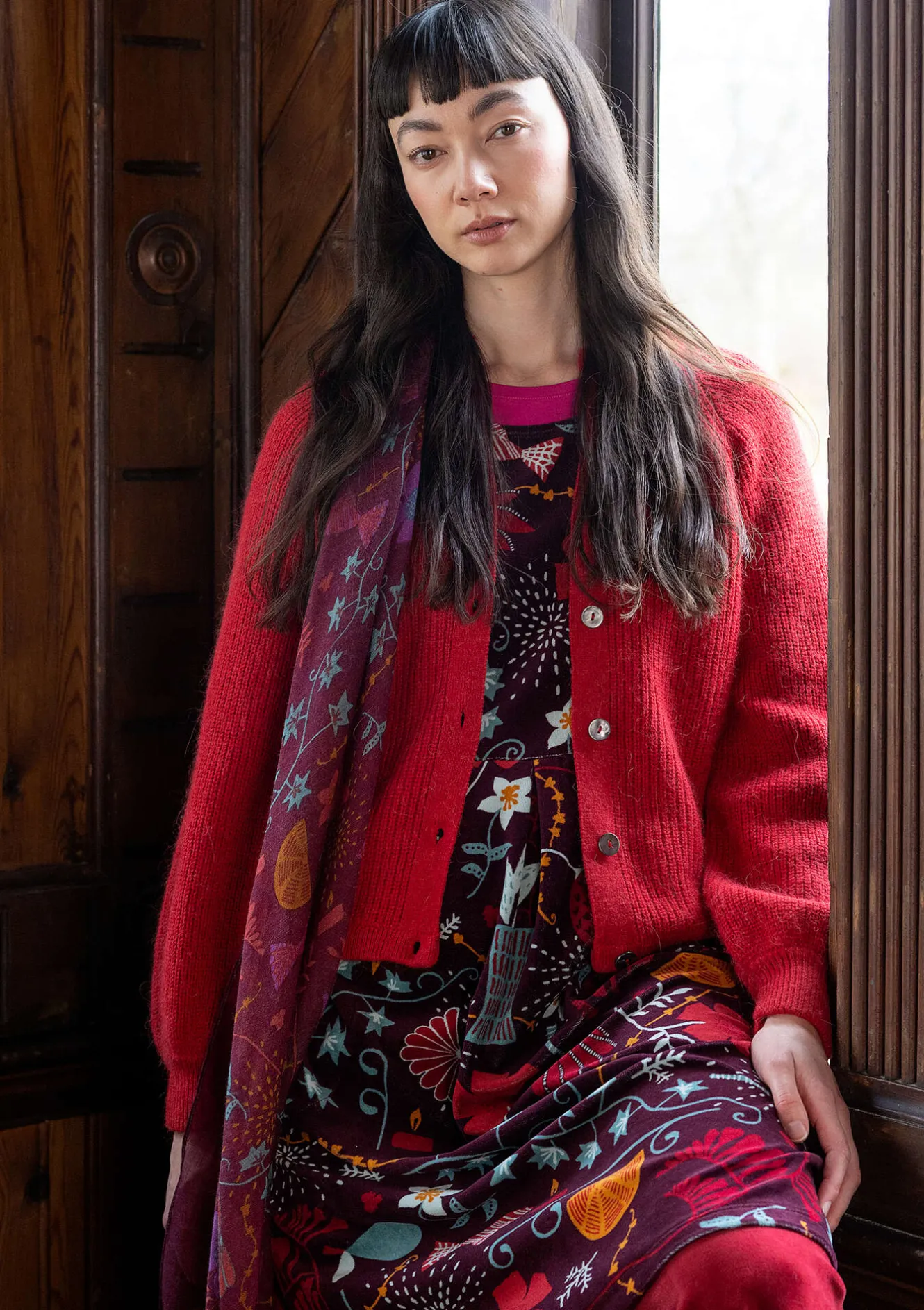 Gudrun Sjödén Kofta "Vinternatt" i alpackamix