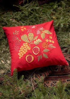 Gudrun Sjödén Kuddfodral "Fruits" i ekologisk bomull