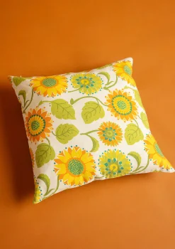 Gudrun Sjödén Kuddfodral "Sunflower" i ekologisk bomull/lin