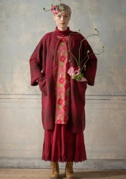 Gudrun Sjödén Långkofta "Eckerö" i effektfärgad ull