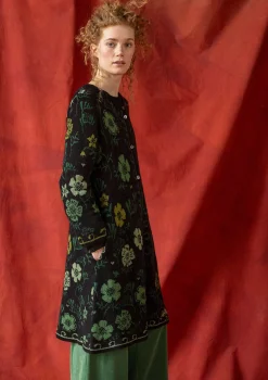 Gudrun Sjödén Långkofta "Gnistra" i alpackamix/ekologisk och återvunnen bomull