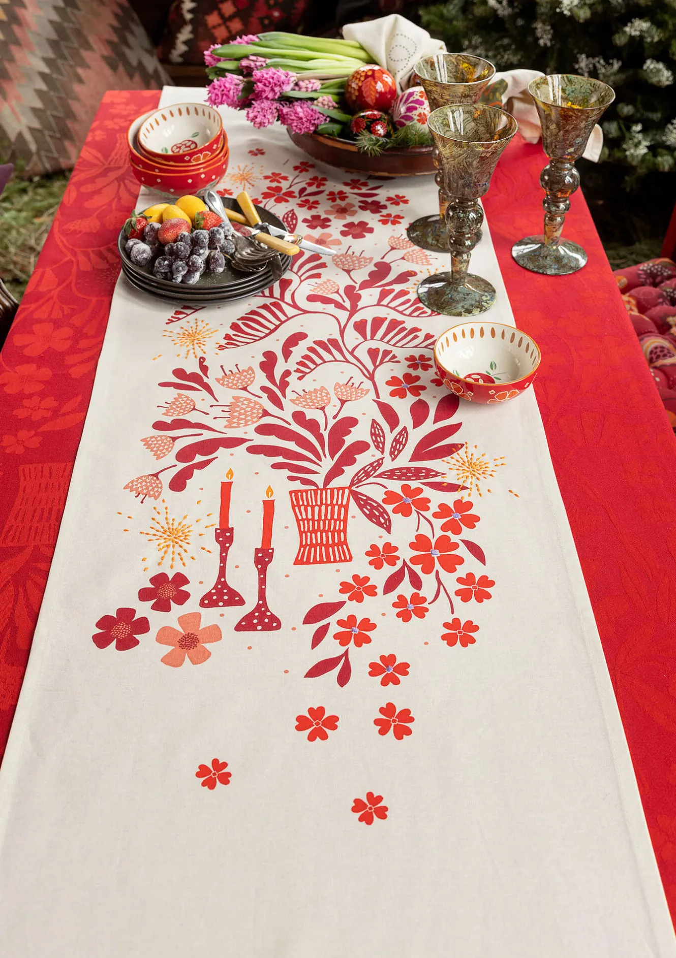 Gudrun Sjödén Löpare "Gnistra" i ekologisk bomull