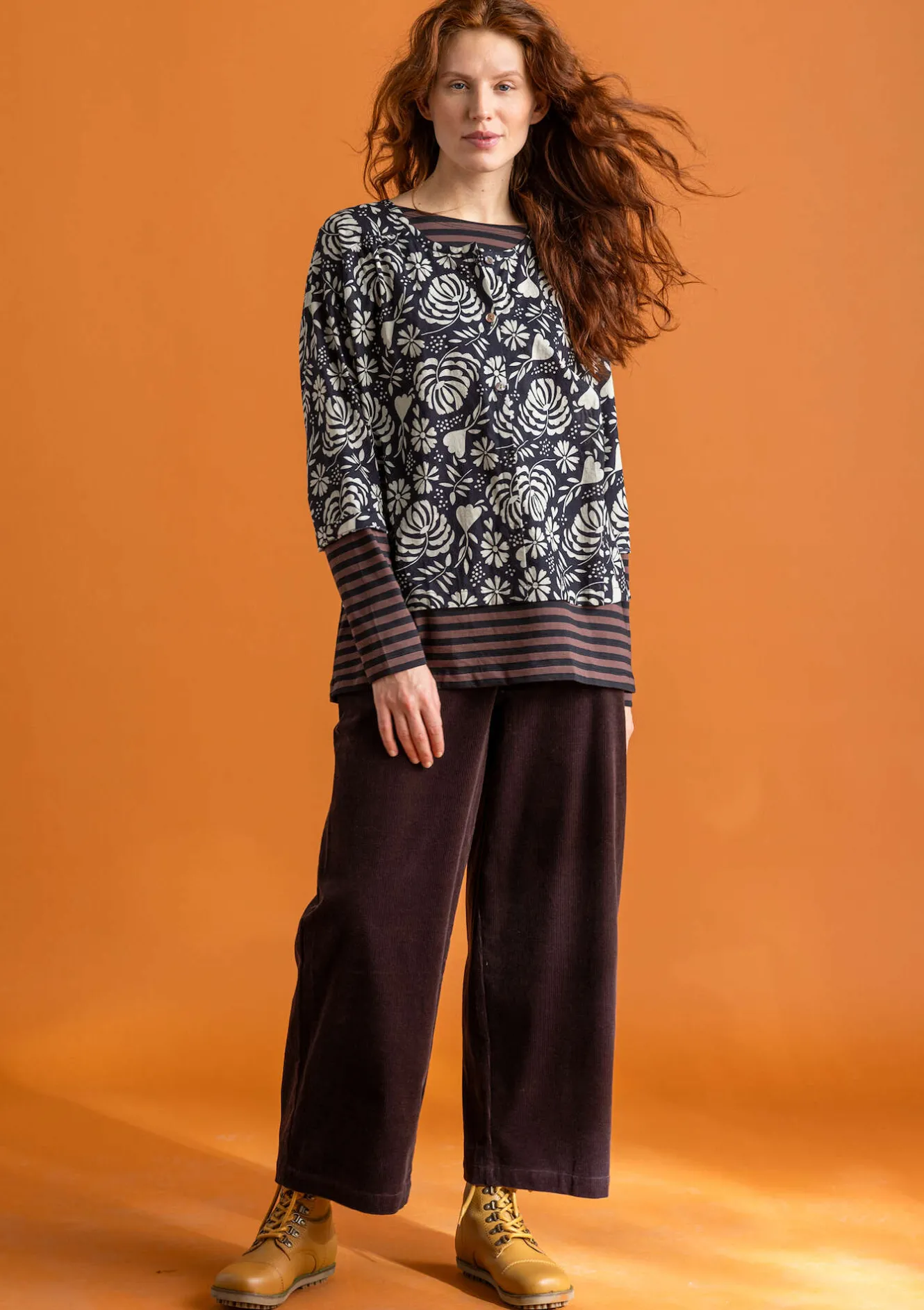 Gudrun Sjödén Manchesterbyxa i ekologisk bomull/elastan