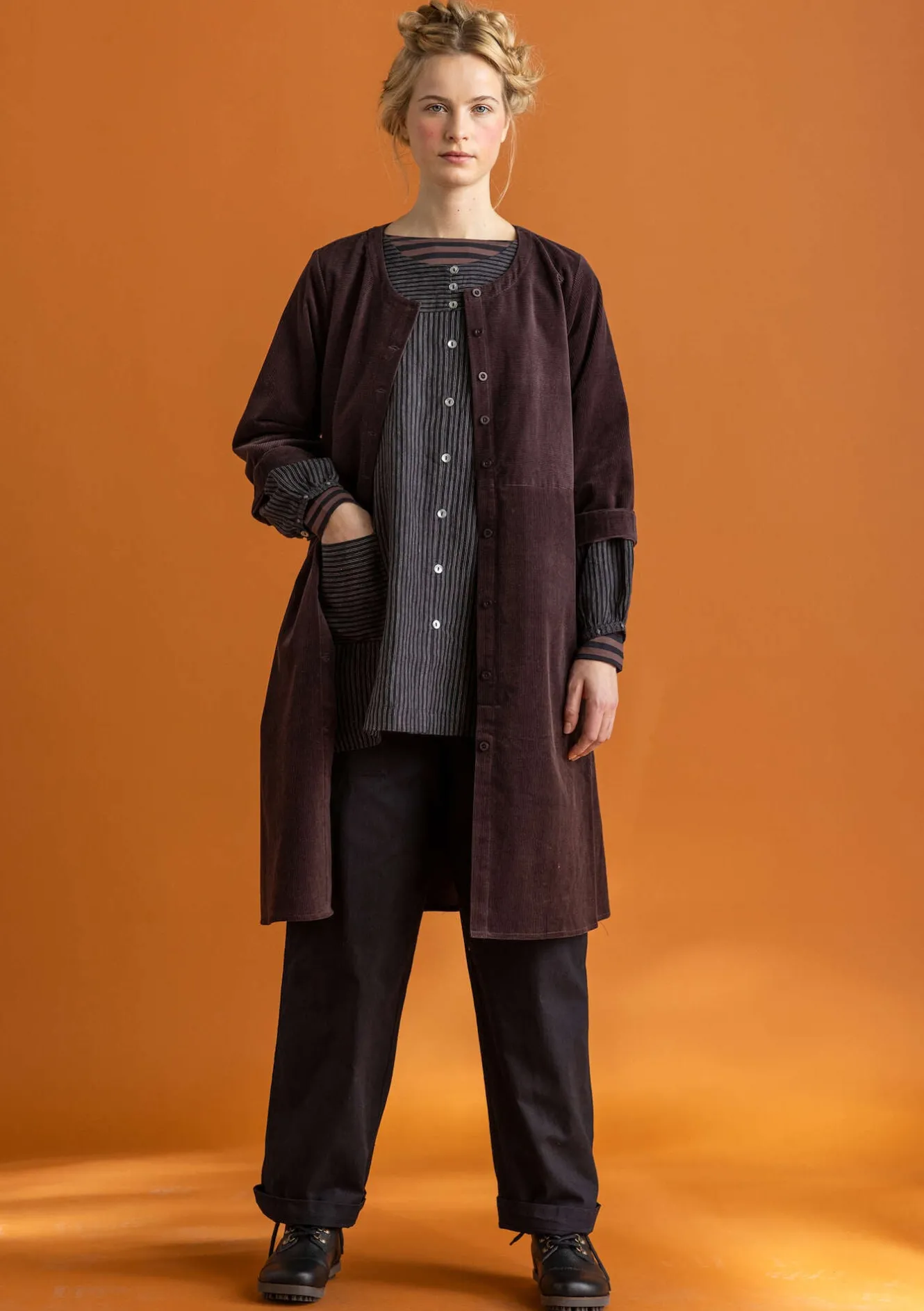 Gudrun Sjödén Manchesterklänning i ekologisk bomull/elastan