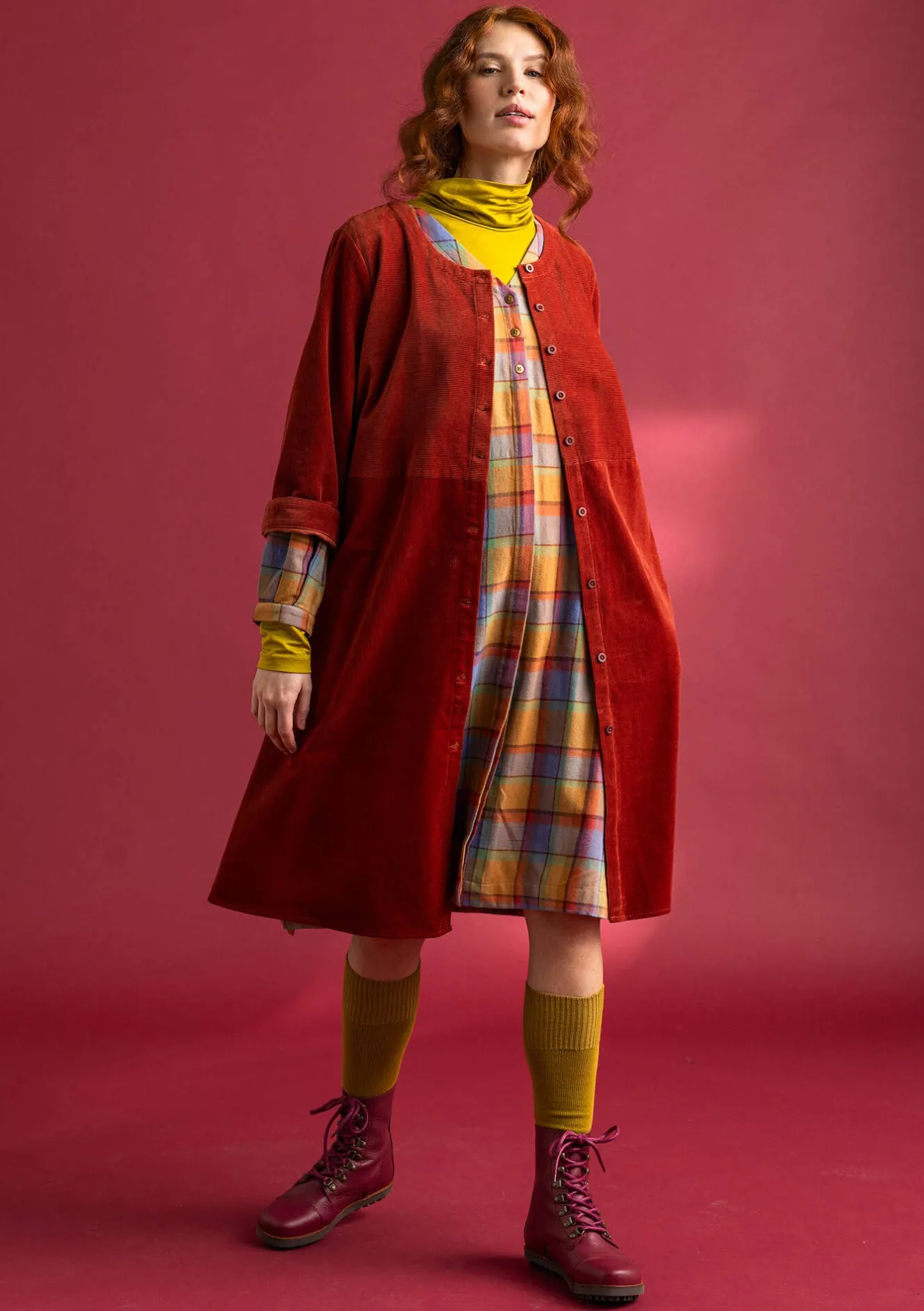 Gudrun Sjödén Manchesterklänning i ekologisk bomull/elastan