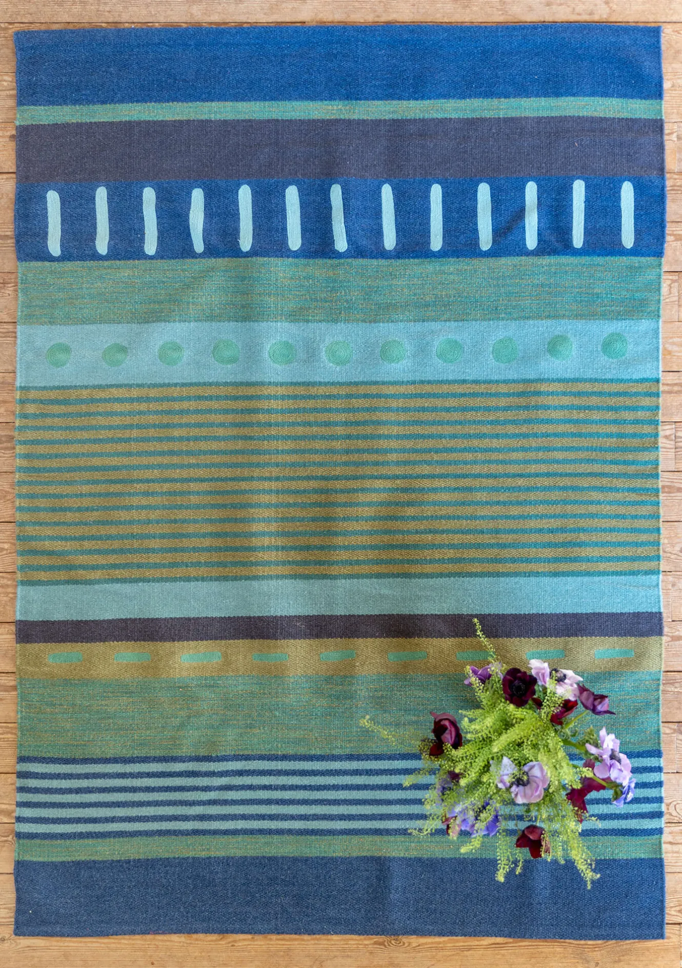 Gudrun Sjödén Matta "Freja" i ull