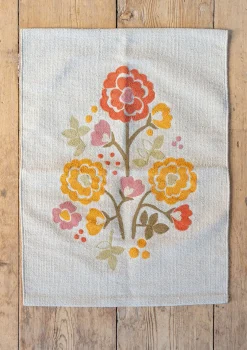 Gudrun Sjödén Matta "Wild rose" i ekologisk bomull