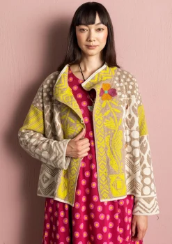 Gudrun Sjödén Omlottkofta "Viktoria" i lammull/bomull