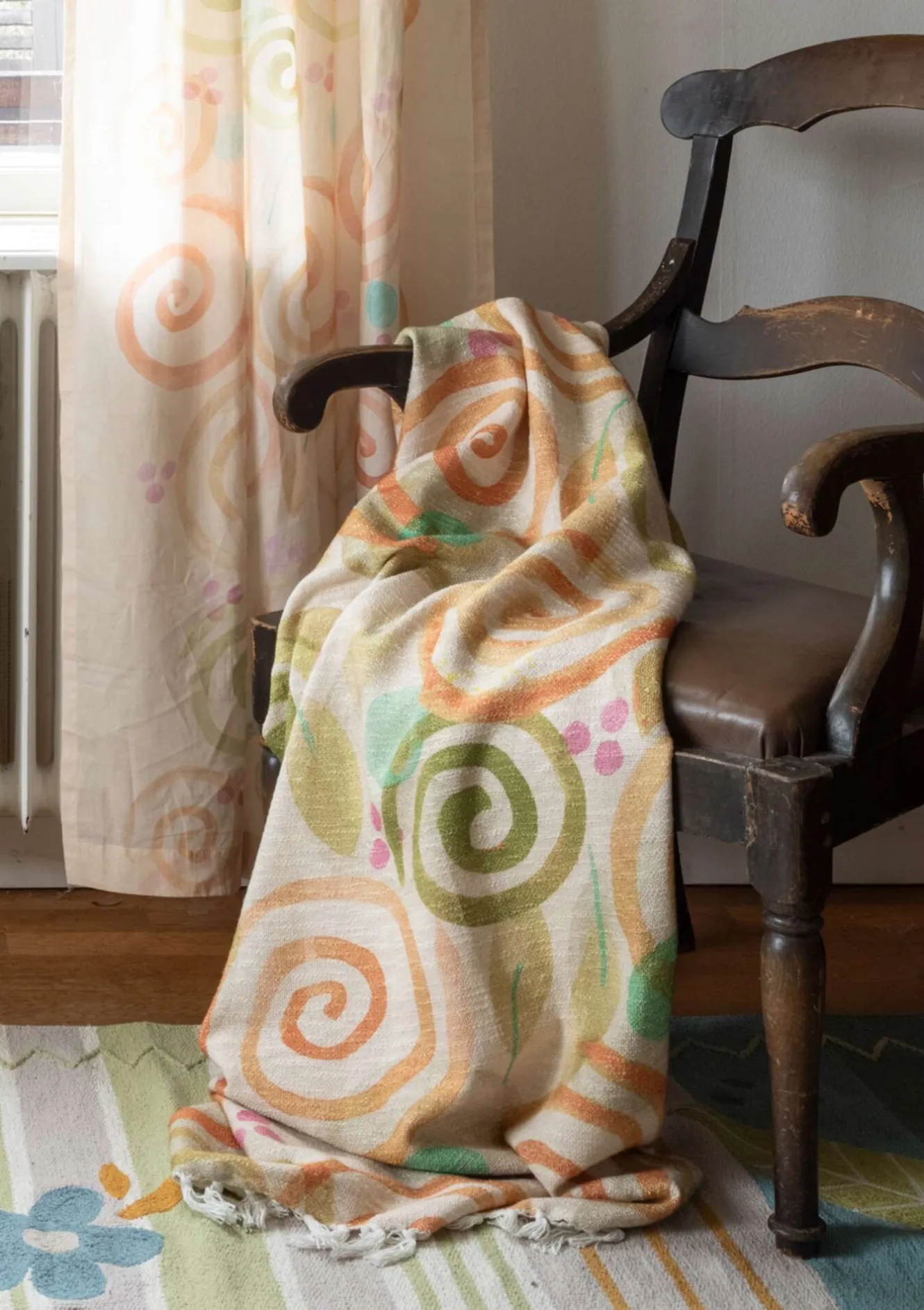 Gudrun Sjödén Pläd "Cumulus" i ekologisk bomull