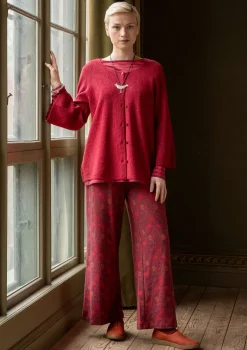 Gudrun Sjödén Pointellekofta "Blomstra" i filtad ull