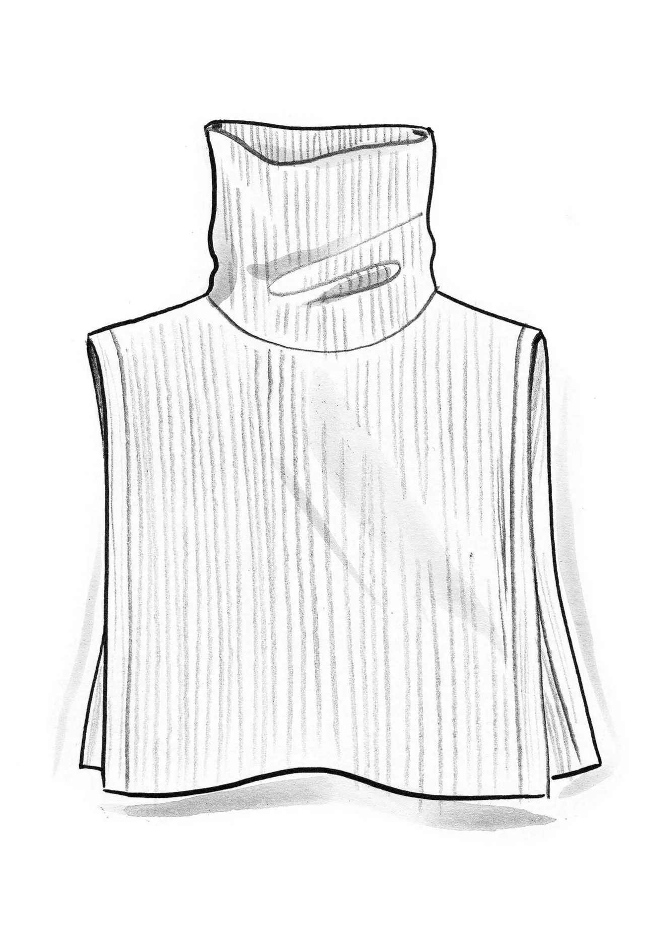 Gudrun Sjödén Polokrage i återvunnen ull