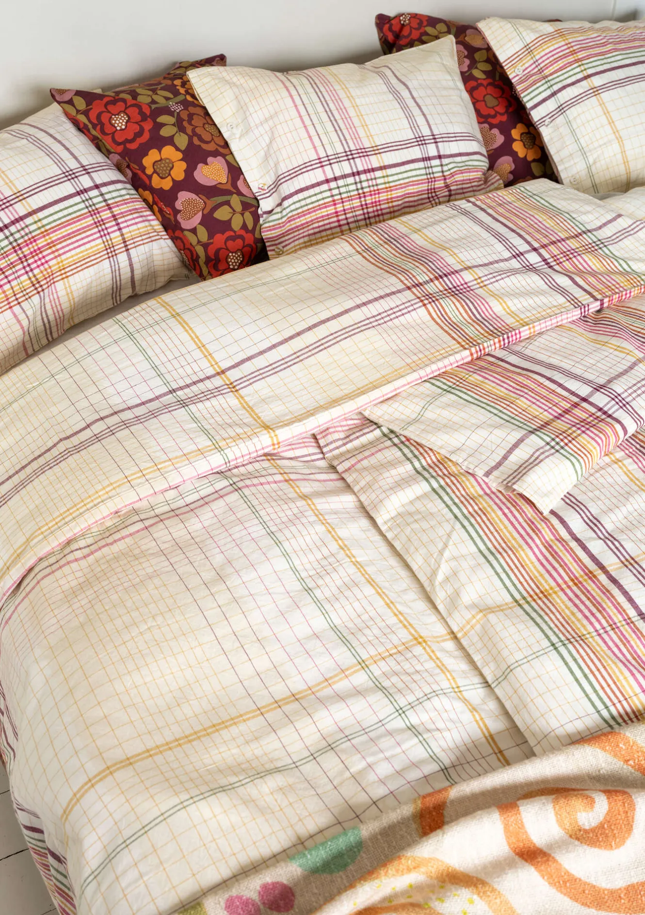 Gudrun Sjödén Påslakan "Rainbow" i ekologisk bomull