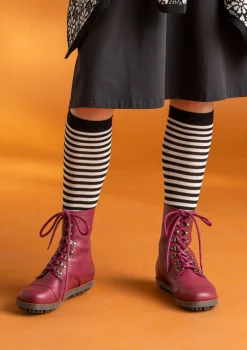 Gudrun Sjödén Randig knästrumpa i ekologisk bomull