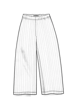 Gudrun Sjödén Randig trikåbyxa i ekologisk bomull/modal