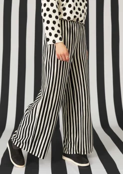 Gudrun Sjödén Randig trikåbyxa i ekologisk bomull/modal