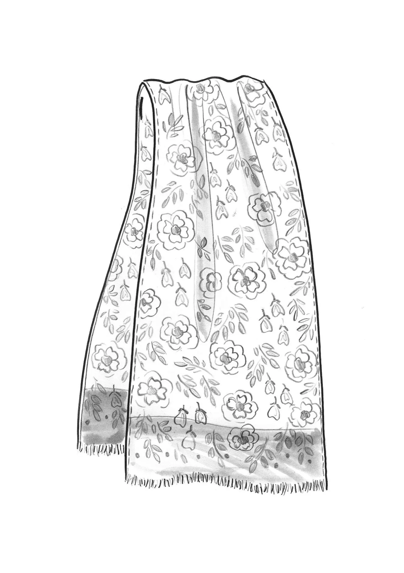 Gudrun Sjödén Sjal "Astrid" i ull