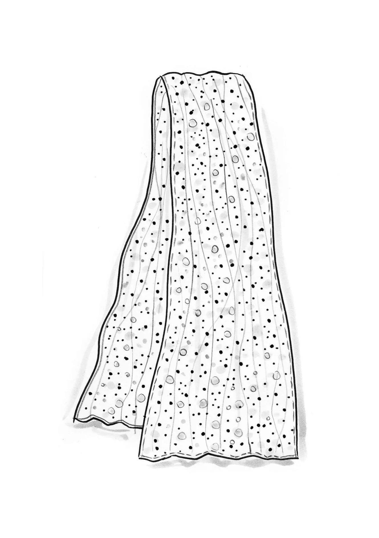 Gudrun Sjödén Sjal "Hedda" i ekologisk bomull