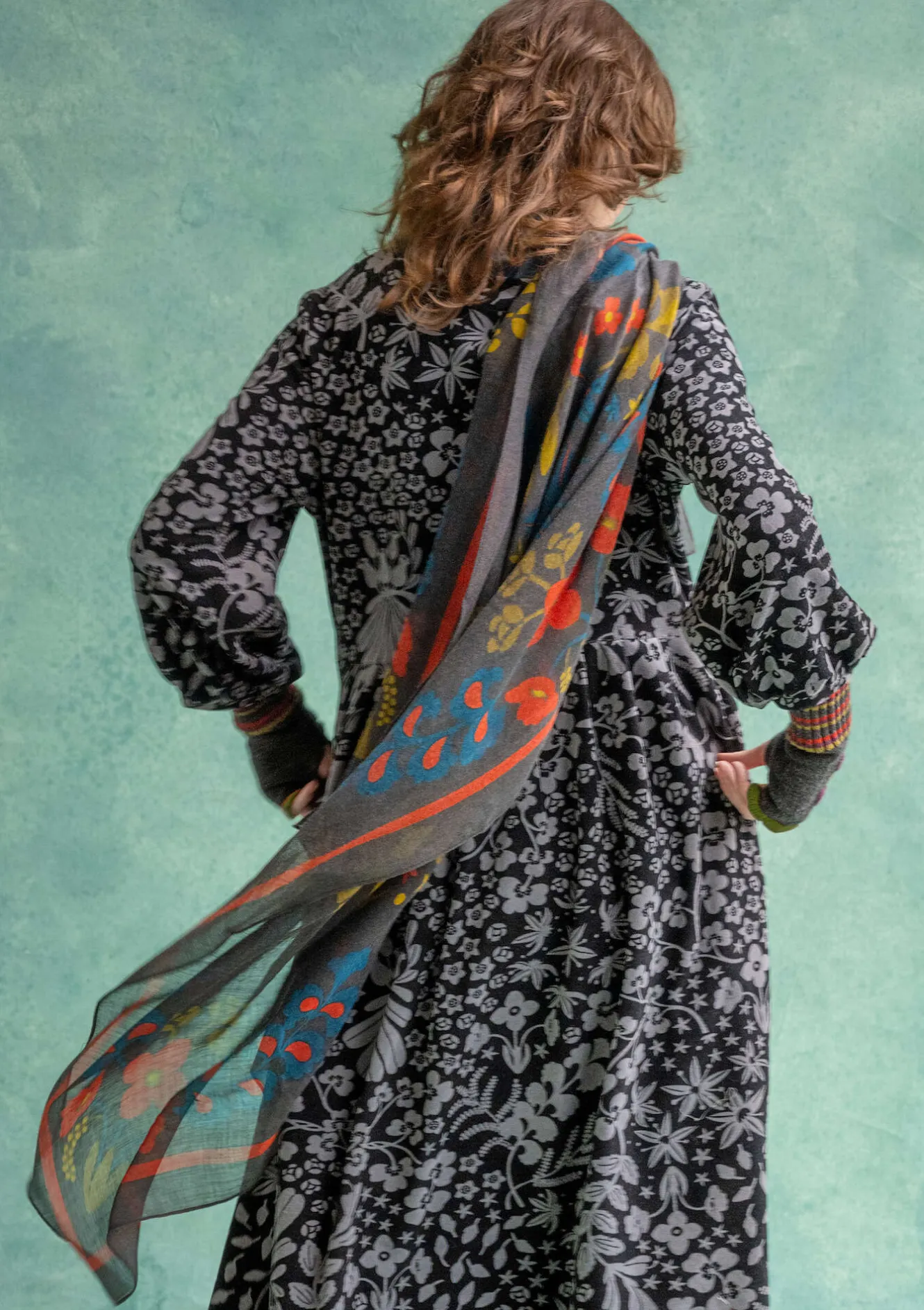 Gudrun Sjödén Sjal "Katla" i ull