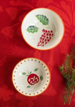 Gudrun Sjödén Skål "Fruits" i keramik, 2-pack
