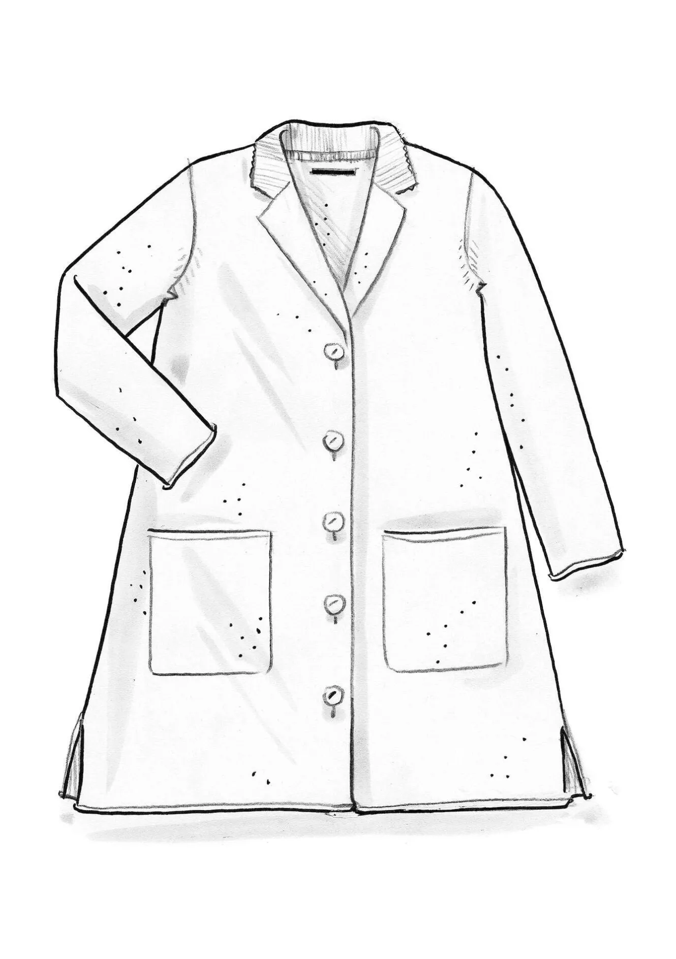 Gudrun Sjödén Stickad kavaj i filtad ekologisk ull