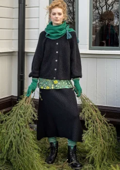 Gudrun Sjödén Stickad kjol "Vinternatt" i alpackamix