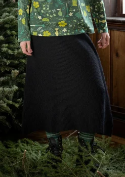 Gudrun Sjödén Stickad kjol "Vinternatt" i alpackamix