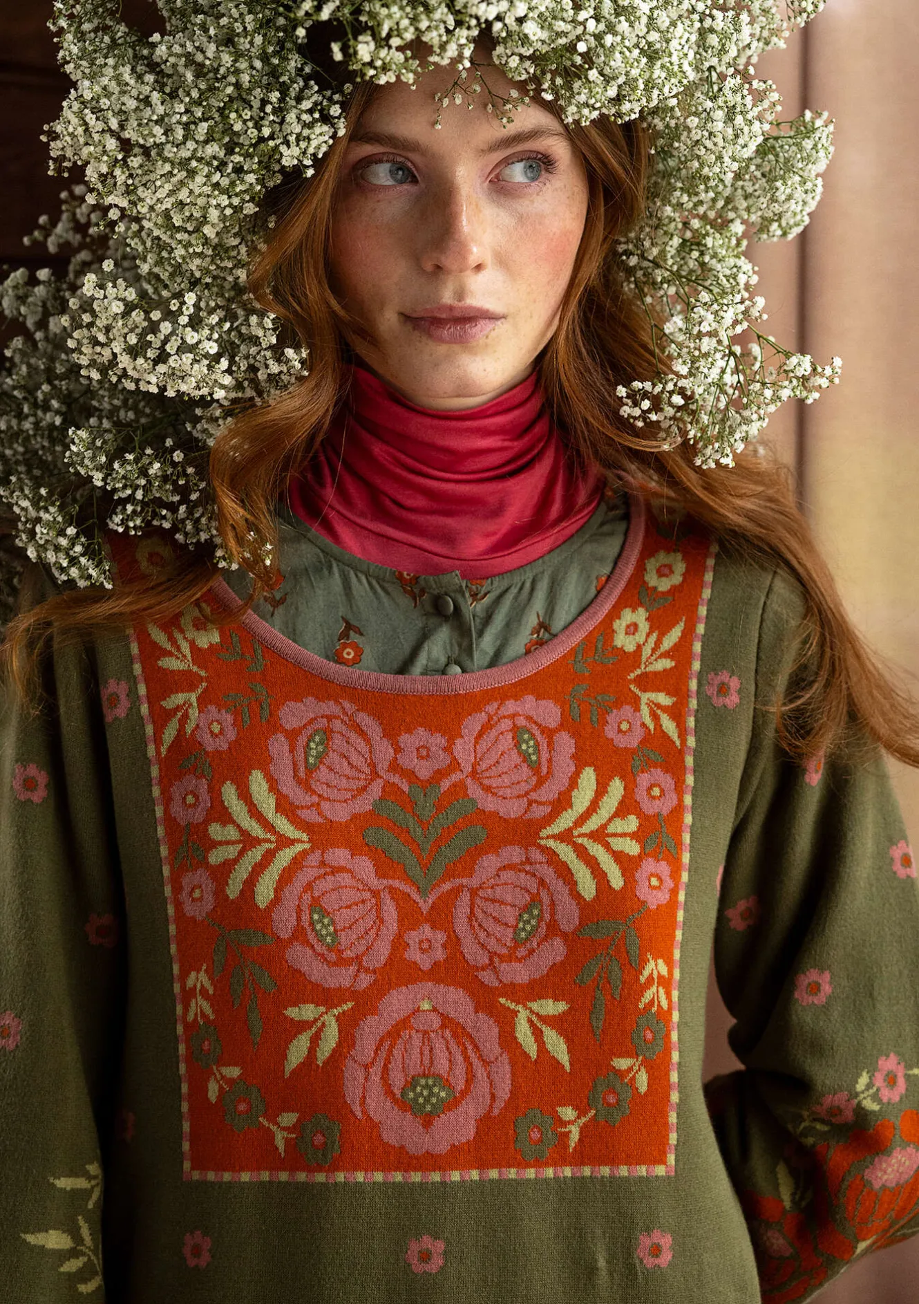 Gudrun Sjödén Stickad klänning "Stine" i ekologisk/återvunnen bomull